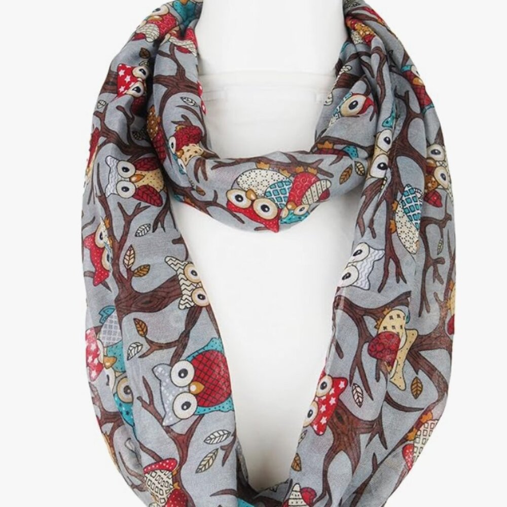 Owls Fall Winter Soft Lightweight Scarf